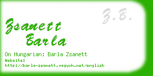 zsanett barla business card